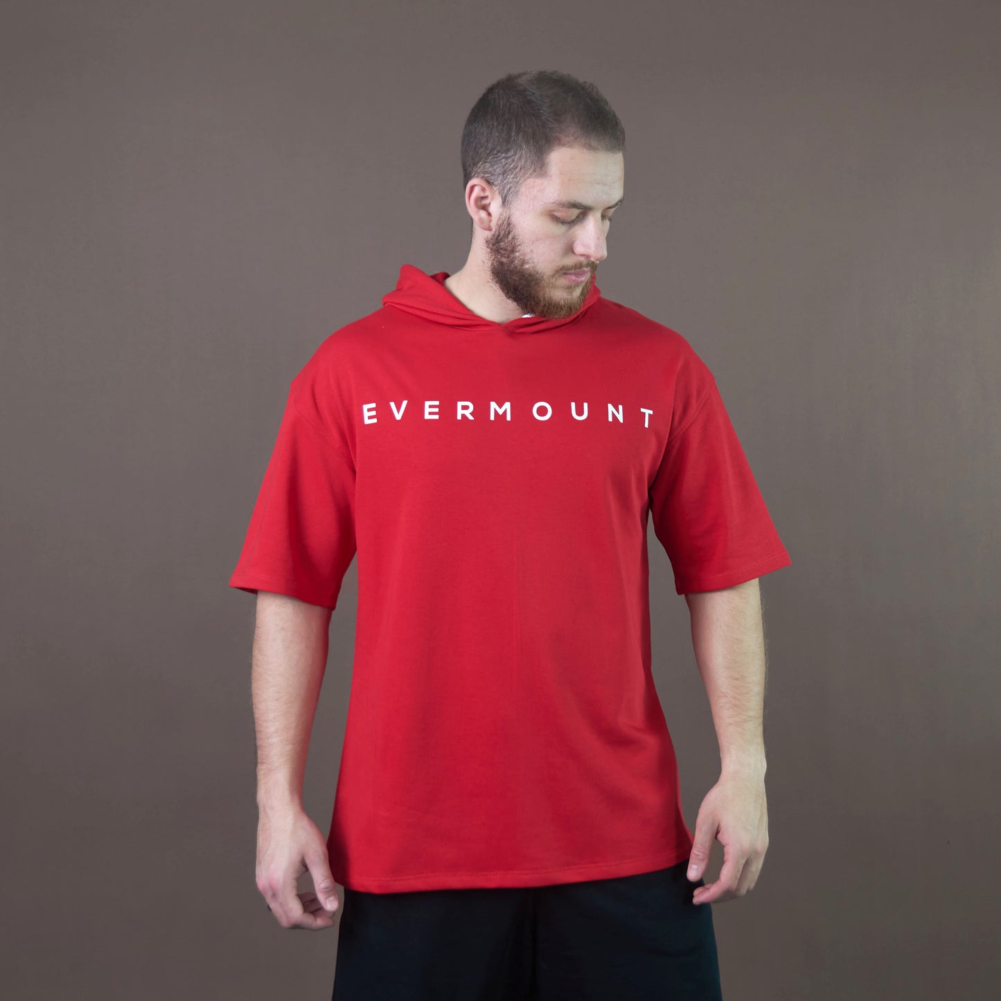 Hooded Comfort Oversized Tshirt (Red)