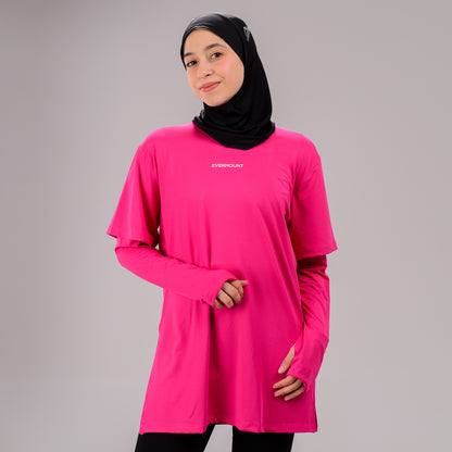 TwinSleeve Oversized Sports Tee