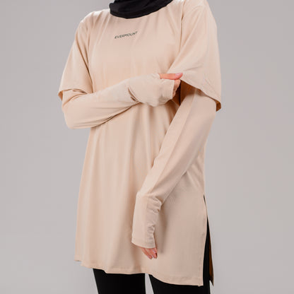 TwinSleeve Oversized Sports Tee