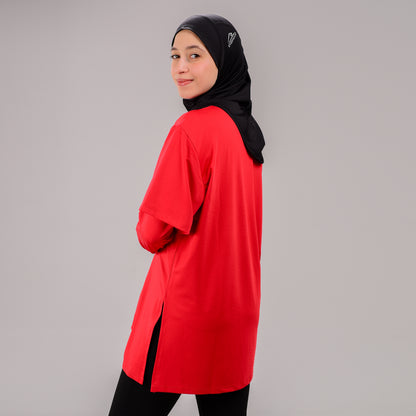 TwinSleeve Oversized Sports Tee