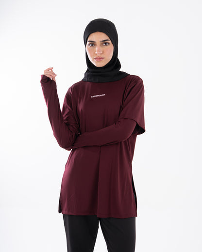 TwinSleeve Oversized Sports Tee