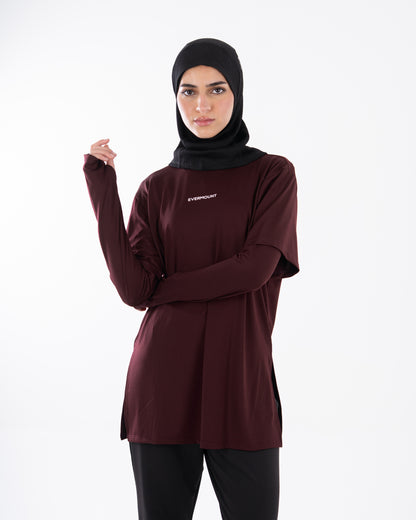 TwinSleeve Oversized Sports Tee
