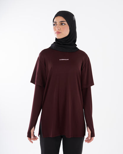 TwinSleeve Oversized Sports Tee