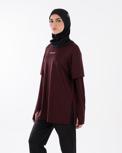 TwinSleeve Oversized Sports Tee