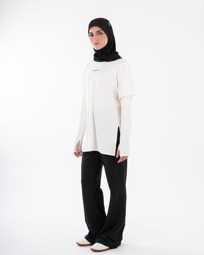 TwinSleeve Oversized Sports Tee