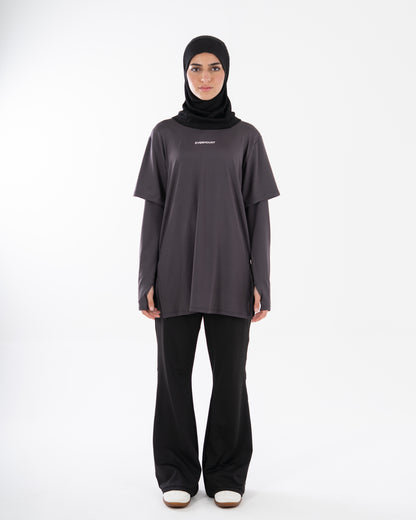 TwinSleeve Oversized Sports Tee