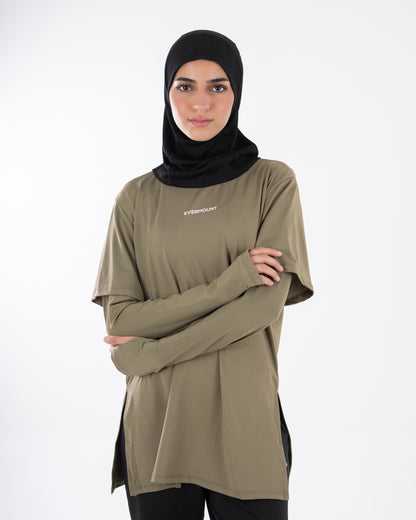TwinSleeve Oversized Sports Tee
