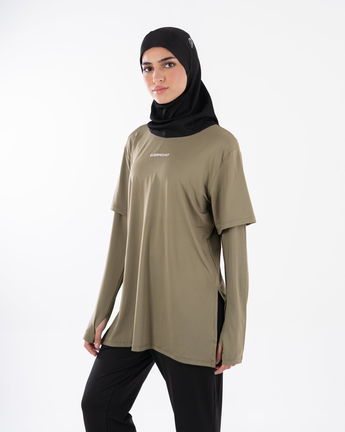 TwinSleeve Oversized Sports Tee