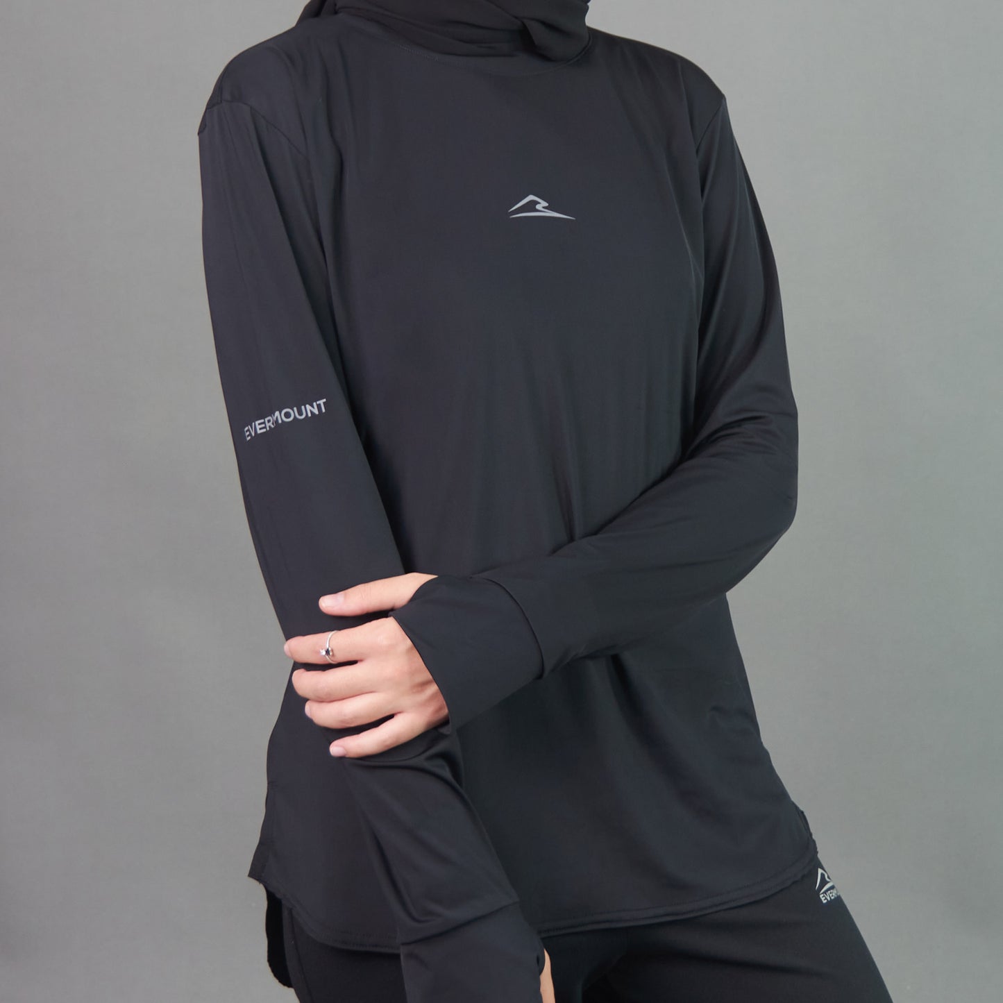 Long Sleeves Performance Tshirt (Black)