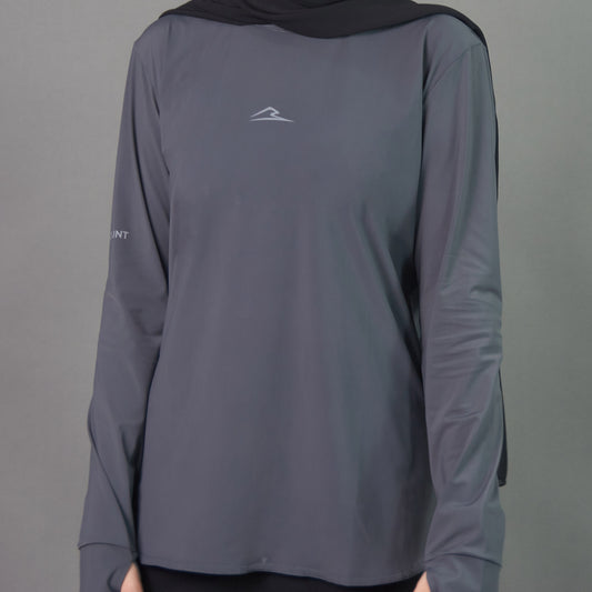 Long Sleeves Performance Tshirt (Gray)