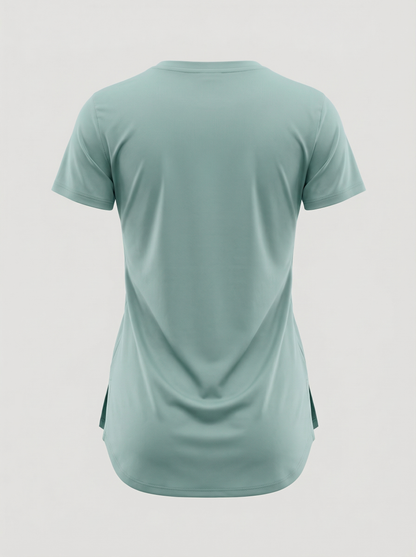 Round Back Half Sleeves Tee