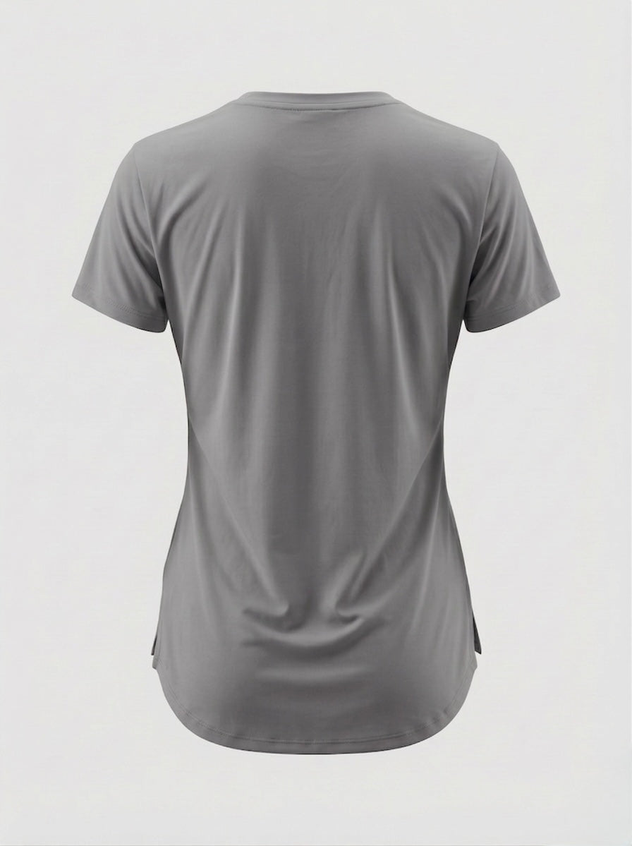 Round Back Half Sleeves Tee
