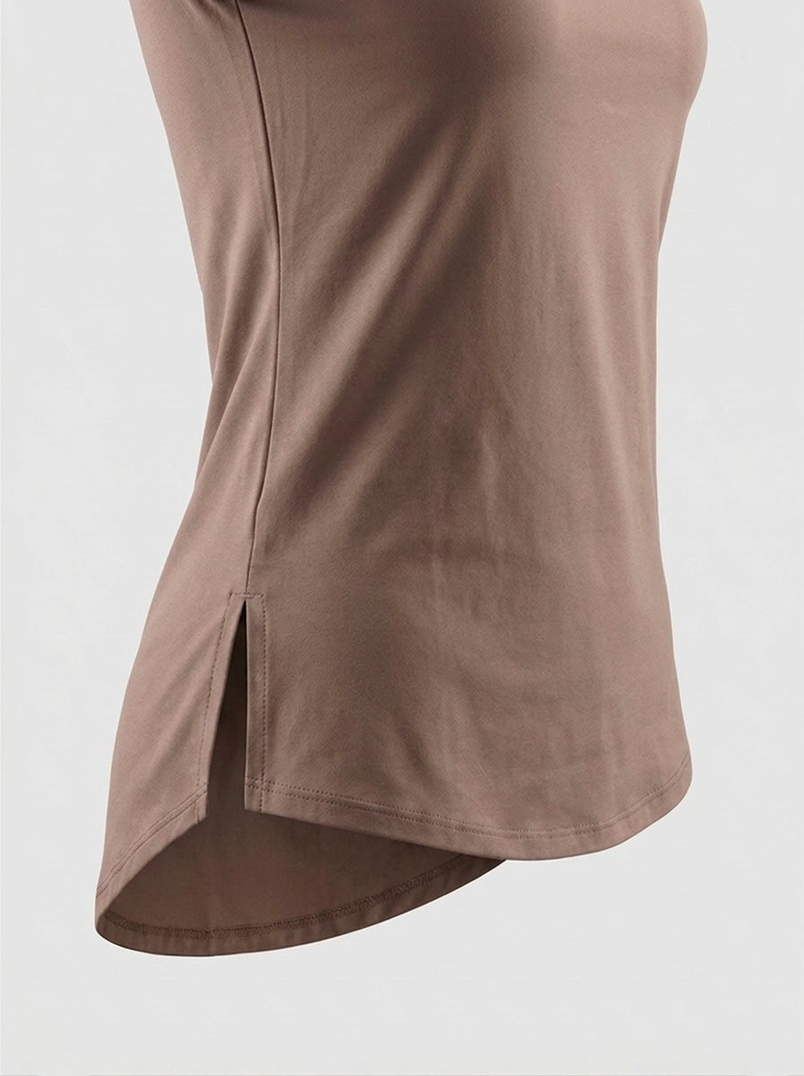 Round Back Half Sleeves Tee