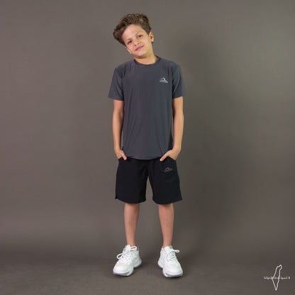 Kids' Basic Dri-Fit Tshirt (Dark Gray)