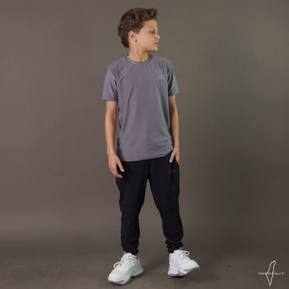 Kids' Basic Dri-Fit Tshirt (Light Gray)