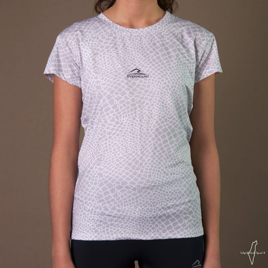 Patterned Performance Tshirt (White)