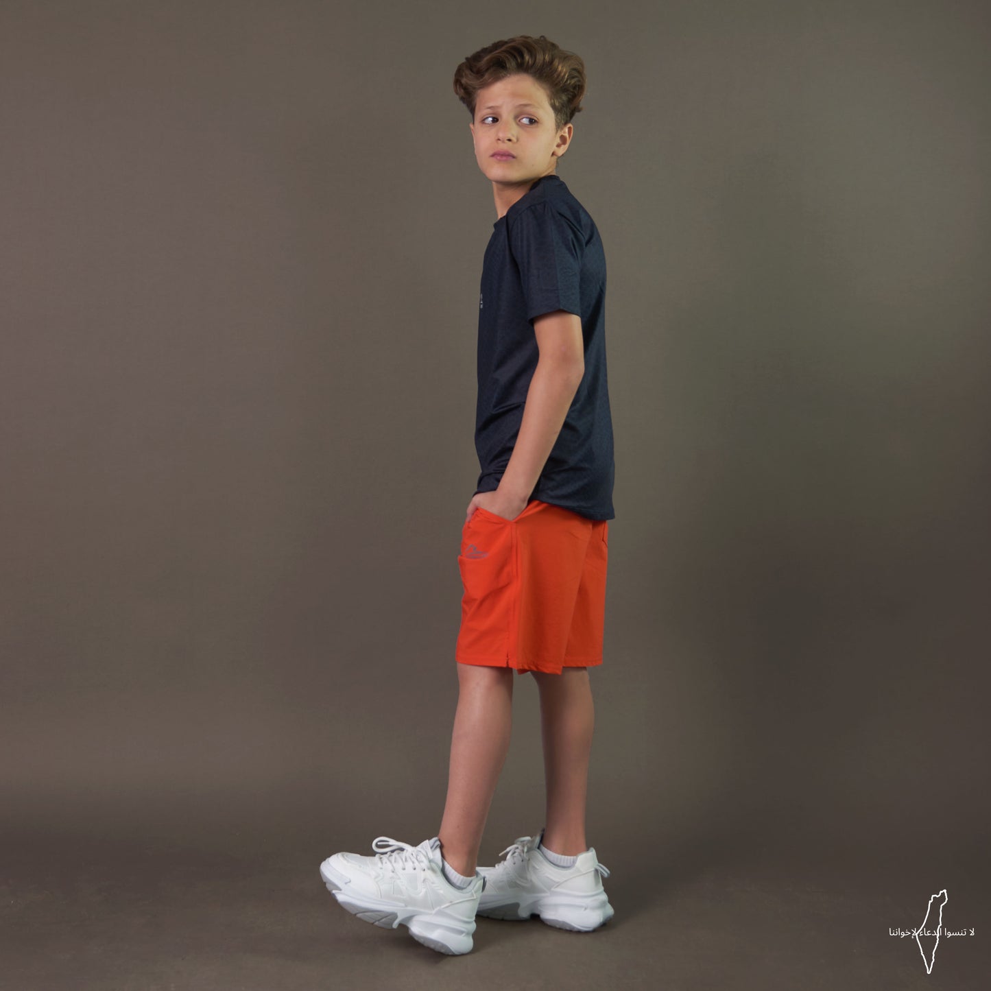 Kids Performance Short (Orange)