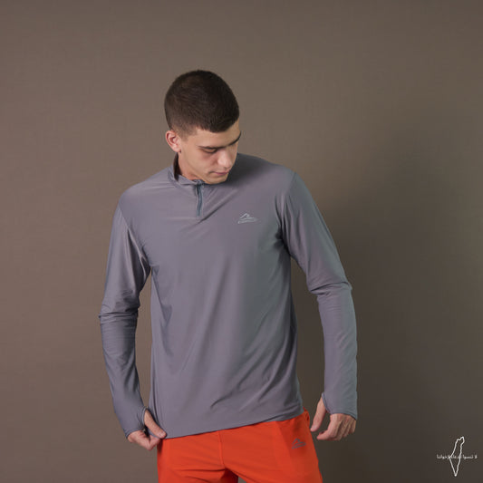 Long Sleeve Dri-Fit Tshirt (Light Gray)