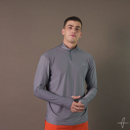 Long Sleeve Dri-Fit Tshirt (Light Gray)