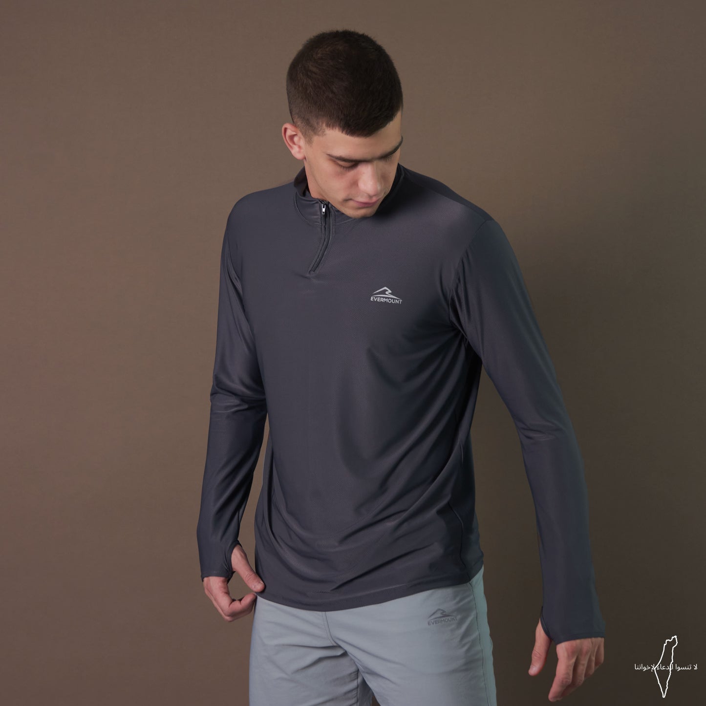 Long Sleeve Dri-Fit Tshirt (Dark Gray)