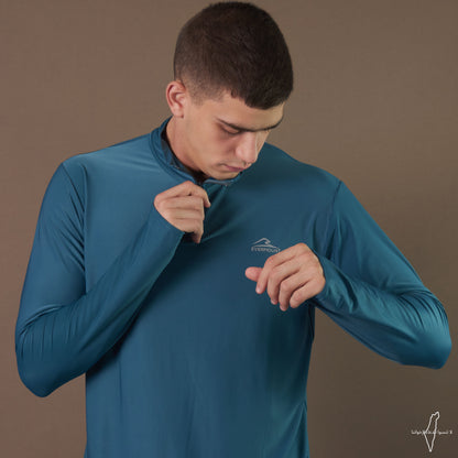 Long Sleeve Dri-Fit Tshirt (Petroleum Blue)