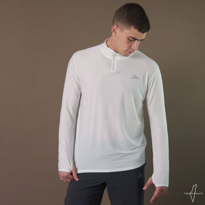 Long Sleeve Dri-Fit Tshirt (Off White)