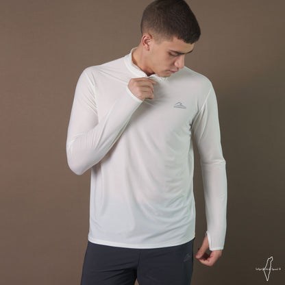 Long Sleeve Dri-Fit Tshirt (Off White)