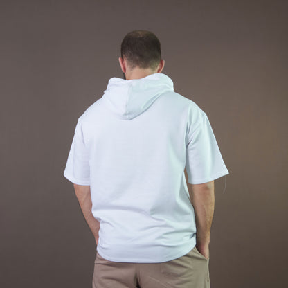 Hooded Comfort Oversized Tshirt (White)