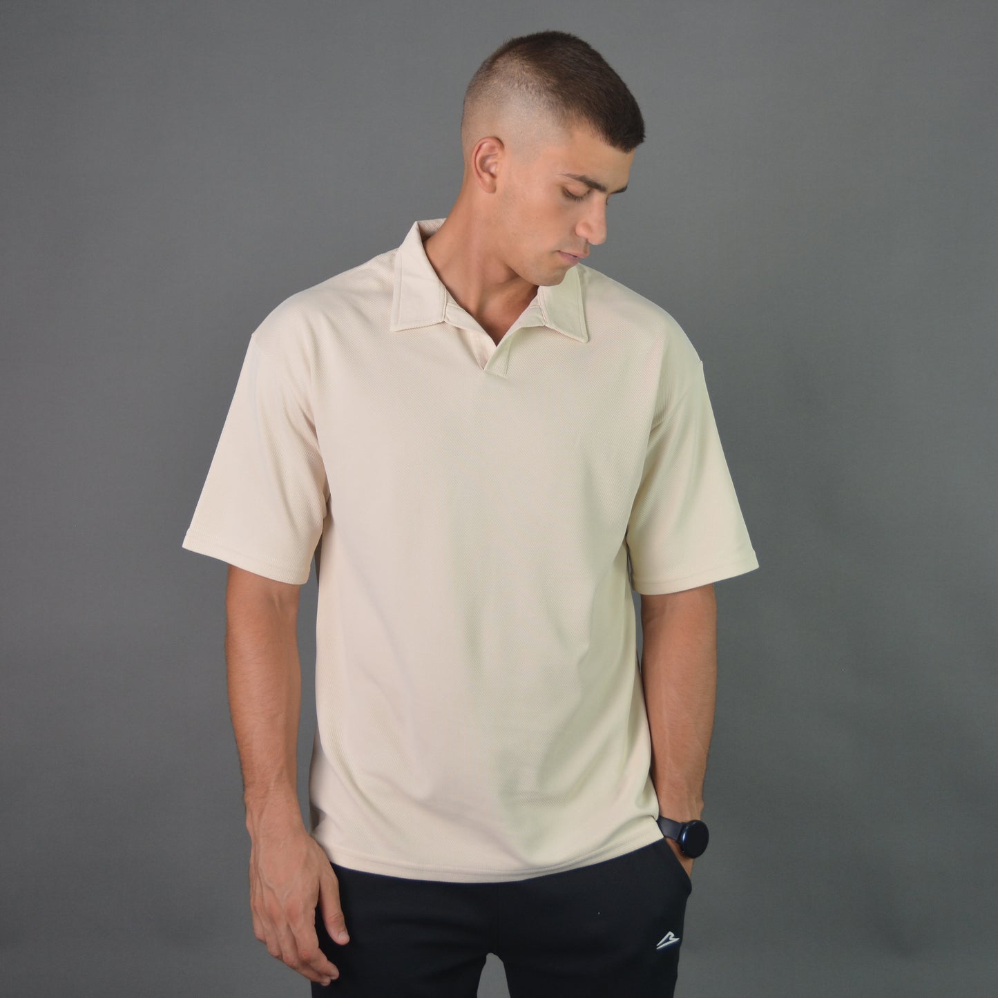 RelaxedVibe Polo Shirt (Beige)