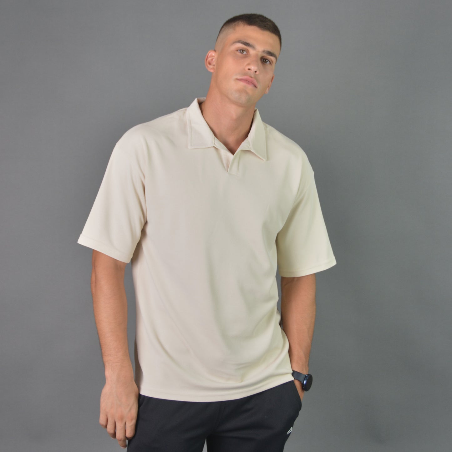 RelaxedVibe Polo Shirt (Beige)