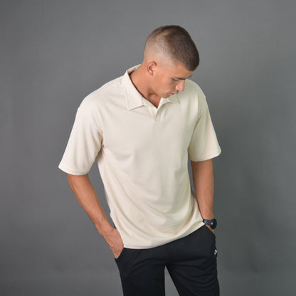 RelaxedVibe Polo Shirt (Beige)