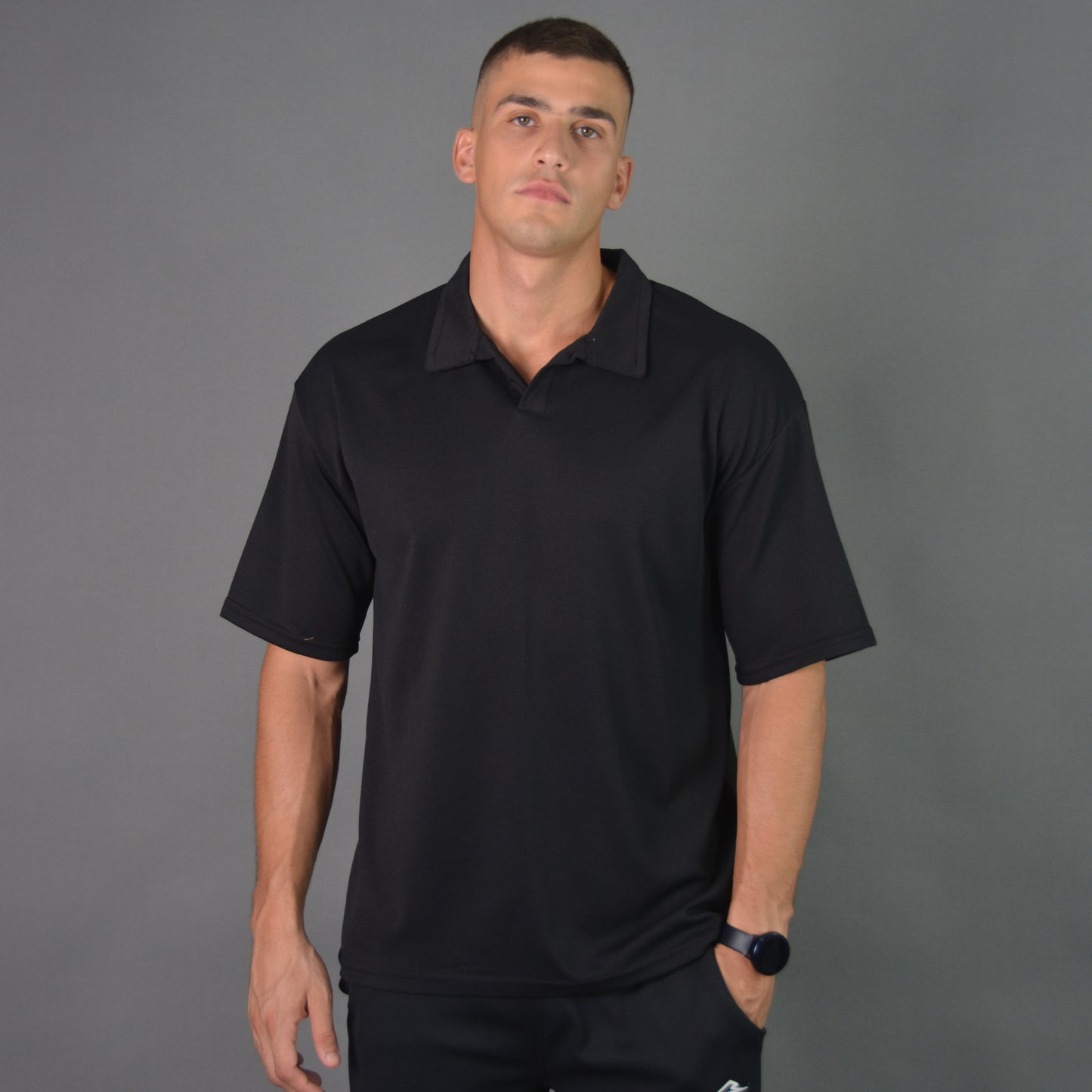 RelaxedVibe Polo Shirt (Black)