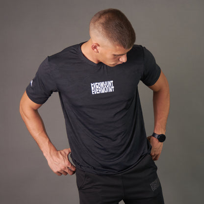 Elevation Edge Performance Tee (Patterned Black)