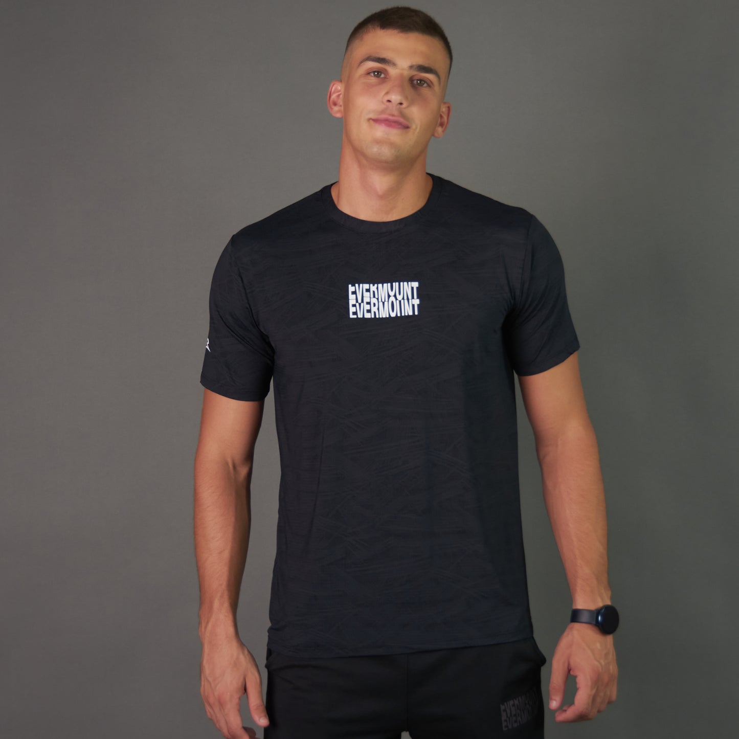 Elevation Edge Performance Tee (Patterned Black)