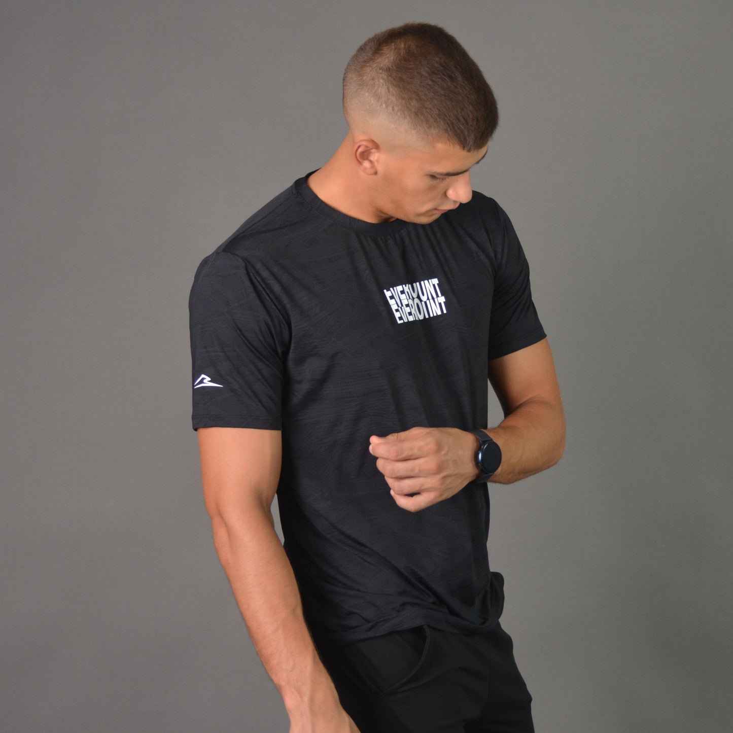 Elevation Edge Performance Tee (Patterned Black)