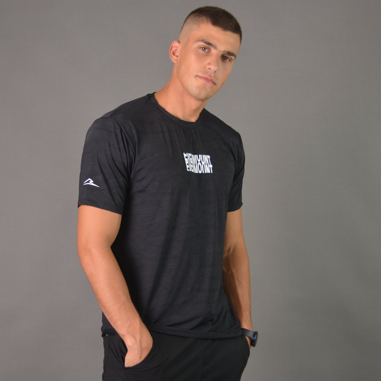 Elevation Edge Performance Tee (Patterned Black)