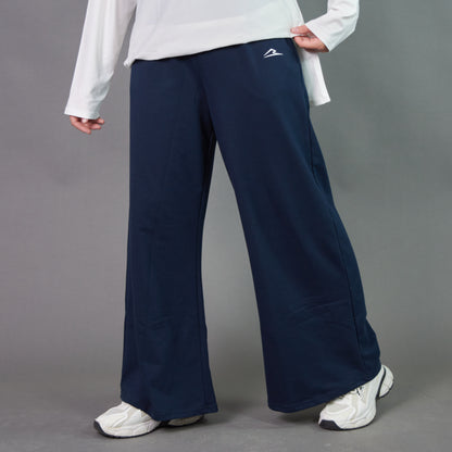 Wide Leg Pants (Navy Blue)