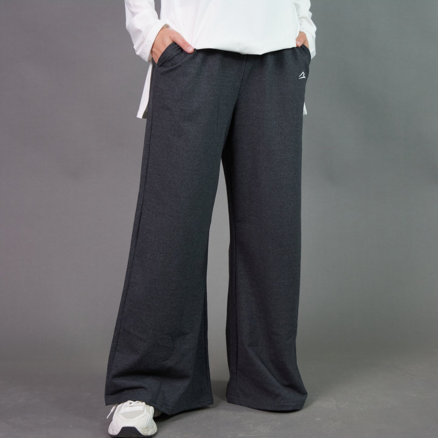 Wide Leg Pants (Dark Grey)