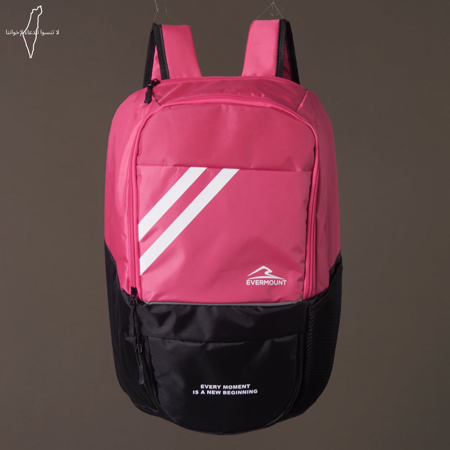 Two Toned Backpack (Pink x Black)