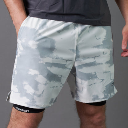 Camo Double-Layered Performance Short (White)