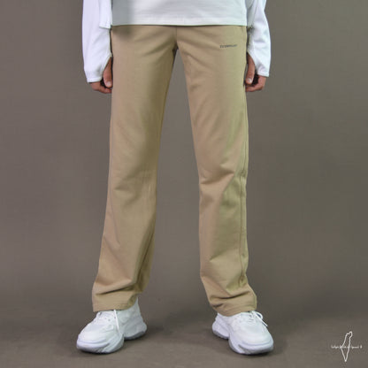 Women Straight Pants (Beige)