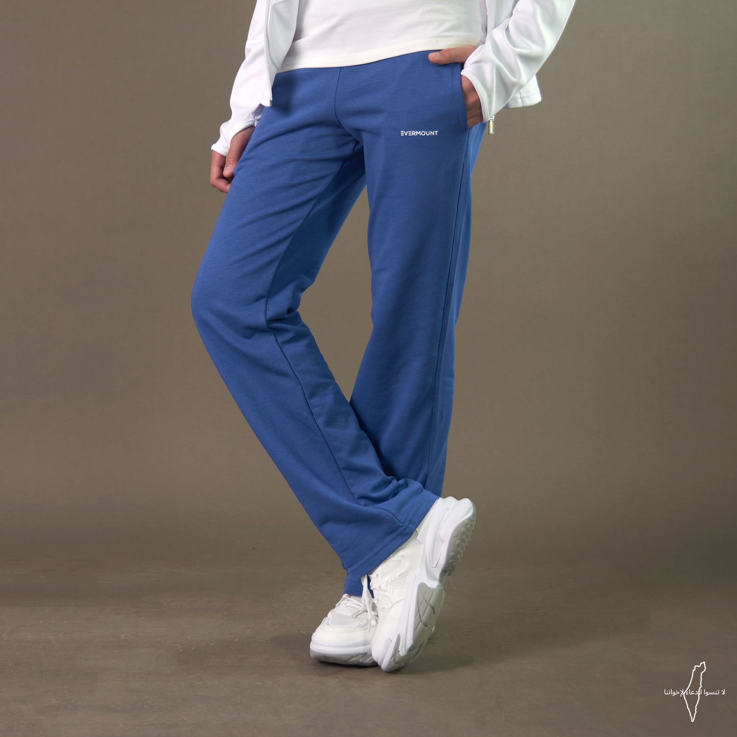 Women Straight Pants (Blue)