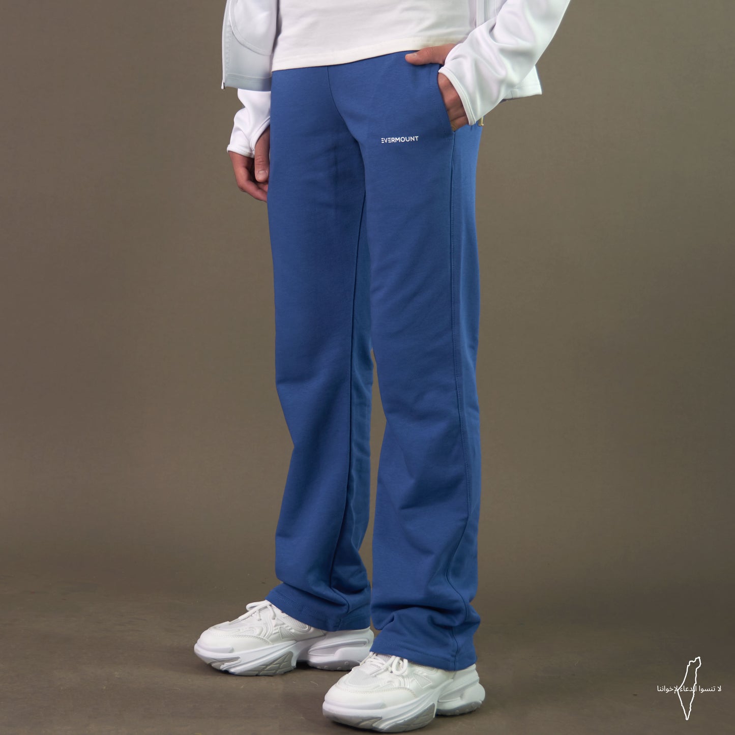 Women Straight Pants (Blue)