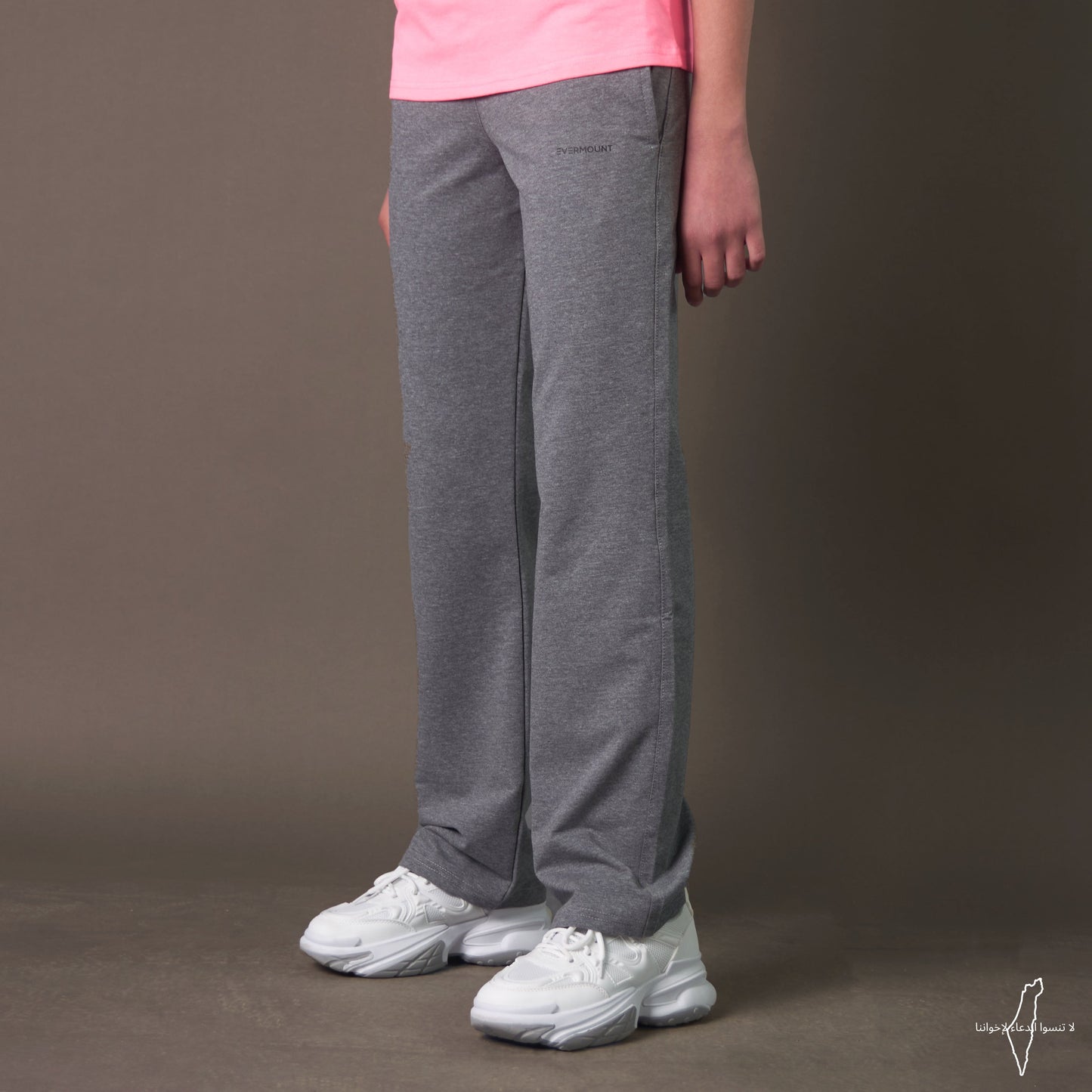 Girl's Straight Pants (Gray)