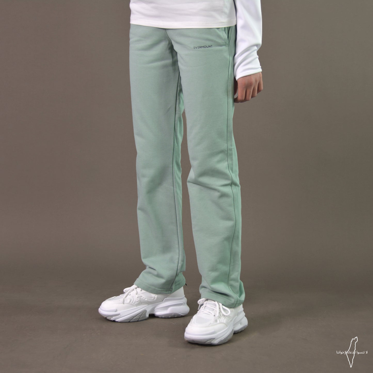 Women Straight Pants (Mint)