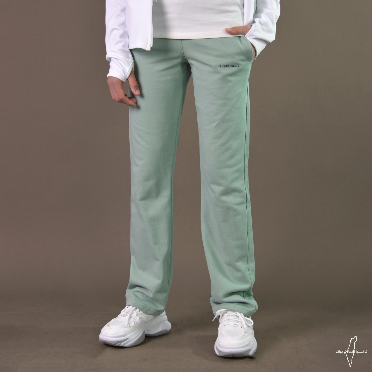 Women Straight Pants (Mint)