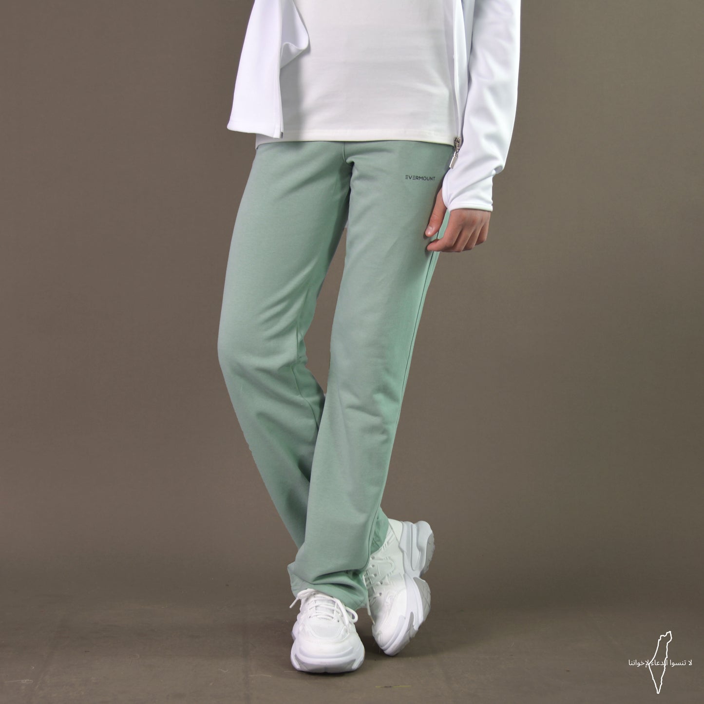 Women Straight Pants (Mint)