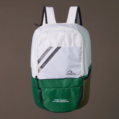 Two Toned Backpack (White x Green)