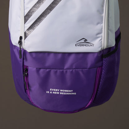 Two Toned Backpack (White x Purple)